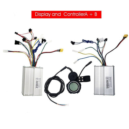 48V 28A Dual Motor Electric Scooter Controller Display Accelerator Spare Parts