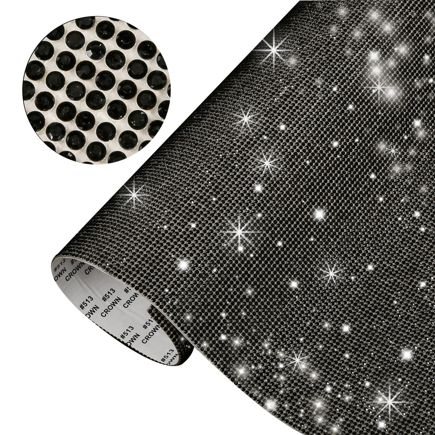 DIY Rhinestone Sticker Sheet Self Adhesive Bling Diamond Crystal Decal Decor gg