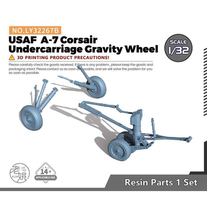Yao's Studio LY32267B 1/32 Model USAF A-7 Corsair Undercarriage Gravity Wheel