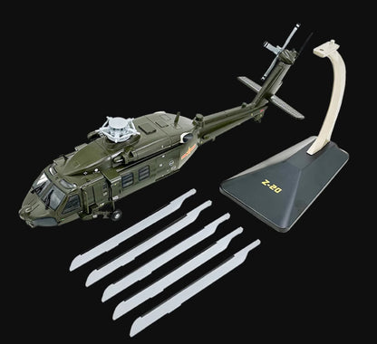 46CM 1:28 CHINA Z-20 Helicopter Plane Airplane Diecast Military Aircraft Model