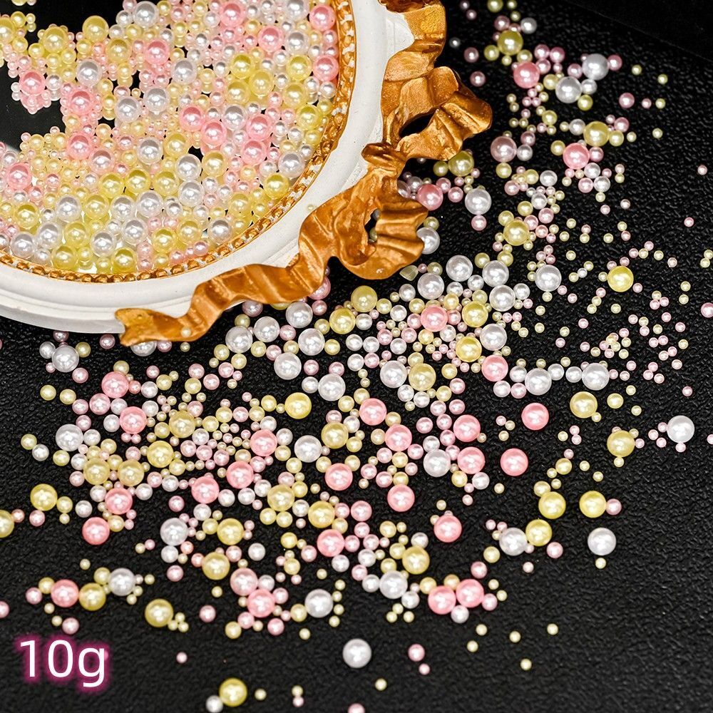Nail Art Decals 20-100Pcs 3D Heart Charms Clear Acrylic DIY Manicure Accessories
