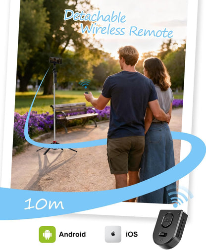 71" Phone Tripod Selfie Stick for Iphone/Android/Camera, Cell Phone Tripod Stand