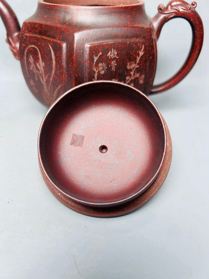 Chinese Yixing Zisha Clay Handmade Exquisite Teapot 梅兰竹菊
