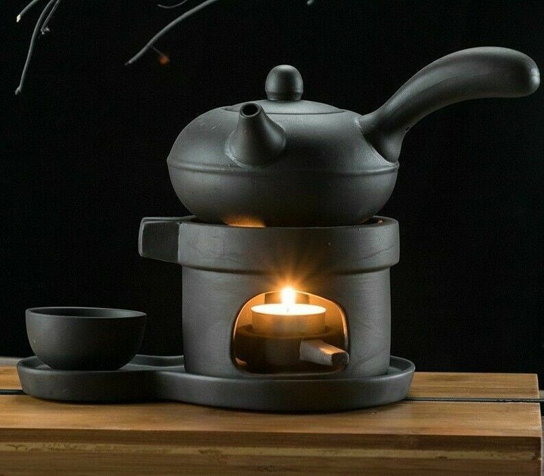 Teapots Warmer Tea Maker Heating Base Ceramic Candle Tray Holding Furnace 8x7cm
