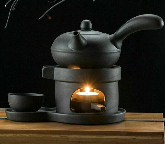 Teapots Warmer Tea Maker Heating Base Ceramic Candle Tray Holding Furnace 8x7cm
