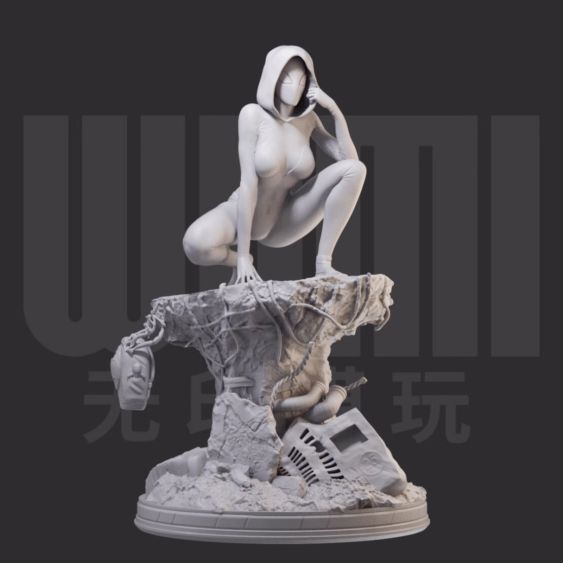 1/24 resin figures model Gwen Spider Man Unassembled unpainted