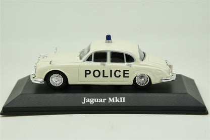 ATLAS 1:43 Jaguar MK2 White Metal British Police Car Model DieCast Model Toy