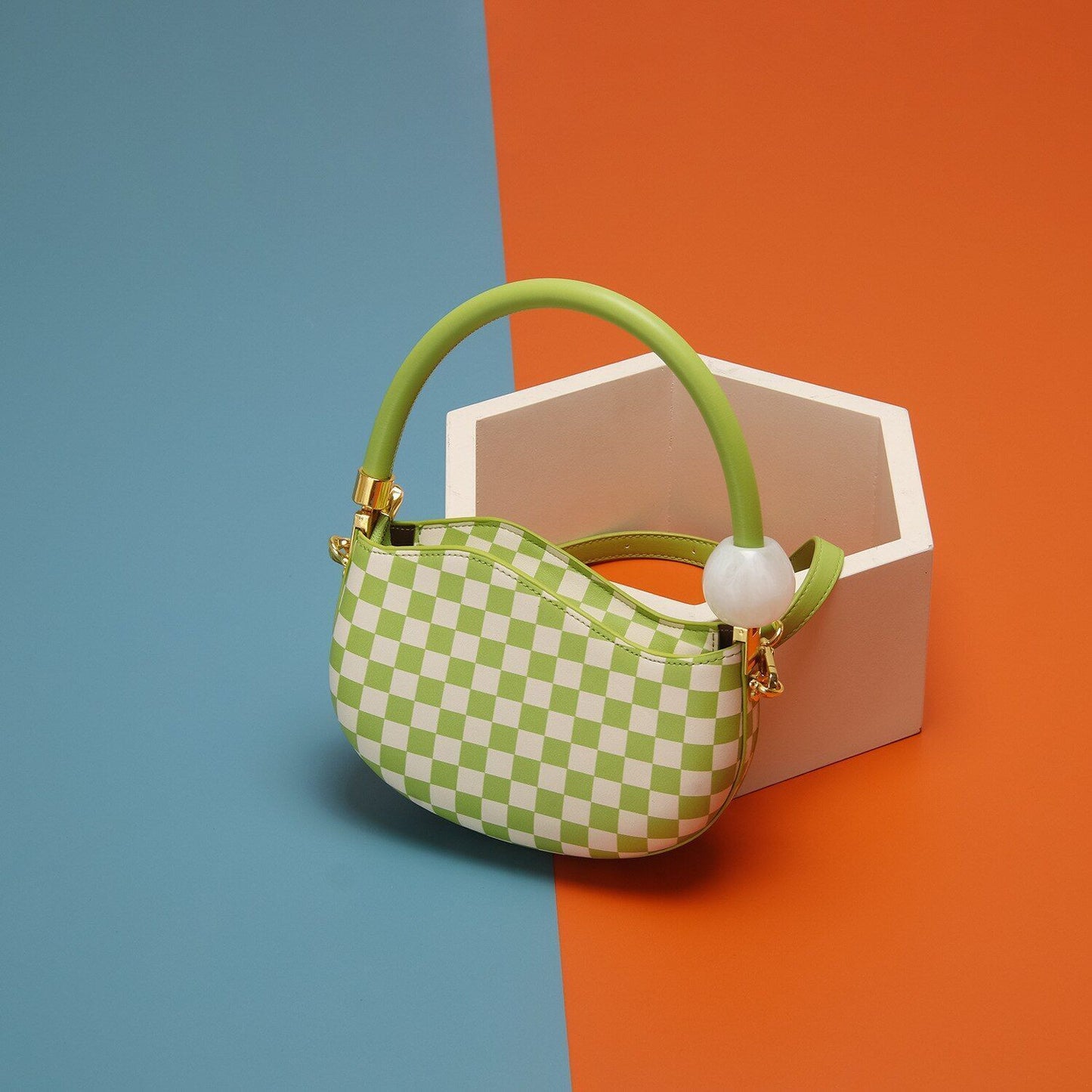 Strap Bag One Shoulder Handbag Crossbody Purse Elegant Shell Shaped 21*14*7*12CM