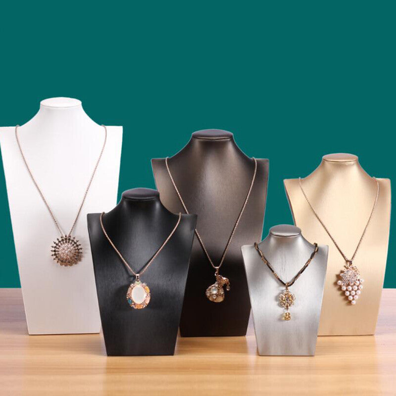 Showcase Necklace Holder Pendant Chain Jewelry Neck Bust Elegant Display Stand