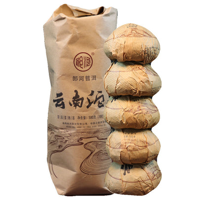 2017 MengHai Lang He Yunnan TuoCha Pu-erh Tea Ripe Chinese Pu'er Puer Tea 500g