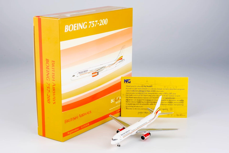 1:400 NG Model BRITISH AIRWAYS BOEING 757-200 Passenger Airplane Diecast Model