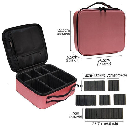 Pattern Cosmetic Bag Partition Multi Functional Traveling Storage Makeup Cases