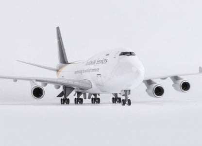 47CM 1:150 UPS BOEING 747-400 Airplane Landing Gears Resin Plane Aircraft Model