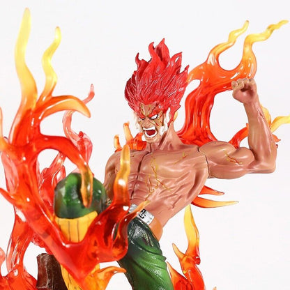 Anime Naruto Shippuden Might Guy PVC Action Figure Model Toy Statue With Light