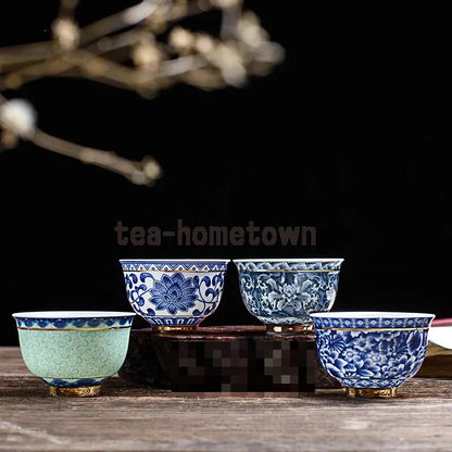 1pc Porcelain Tea Cup Small Tea Bowl Ceramic Phnom Penh Tea Bowl Single Cup