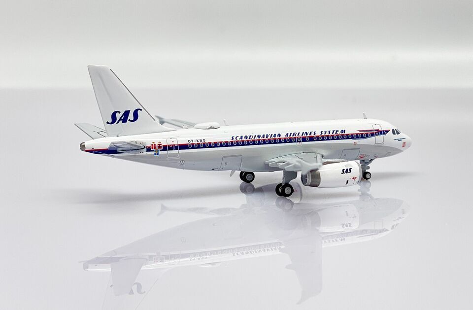 1:400 JC Wings SAS AIRBUS A319 Passenger Airplane Diecast Aircraft Plane Model