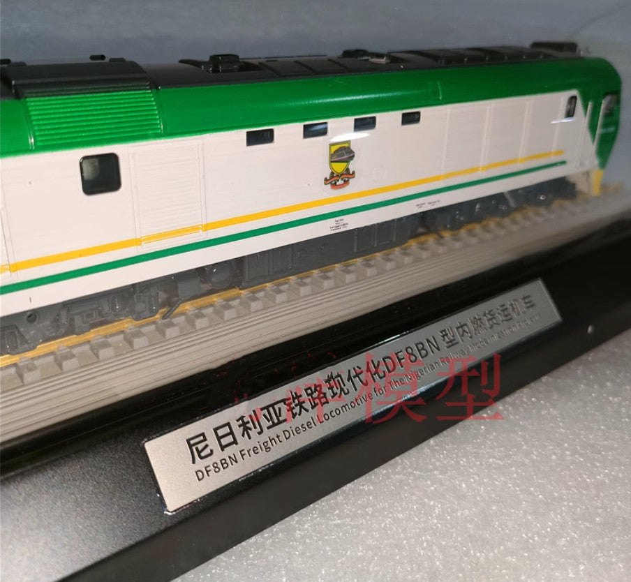 1:87 DF8BN Freight Diesel Locomotive for Nigerian Railway Train Diecast Model