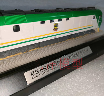 1:87 DF8BN Freight Diesel Locomotive for Nigerian Railway Train Diecast Model
