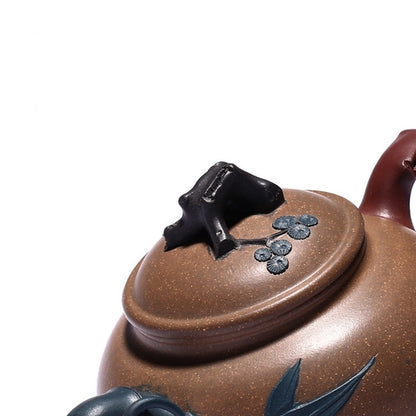 Tea Pot Old Duan Clay Yixing Zisha Master Pot Marked Three Legs Handmade Teapots