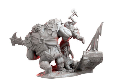 1/24 Resin Figure Model 2 fantasy dwarf warriors (BIG SET) unassembled unpainted