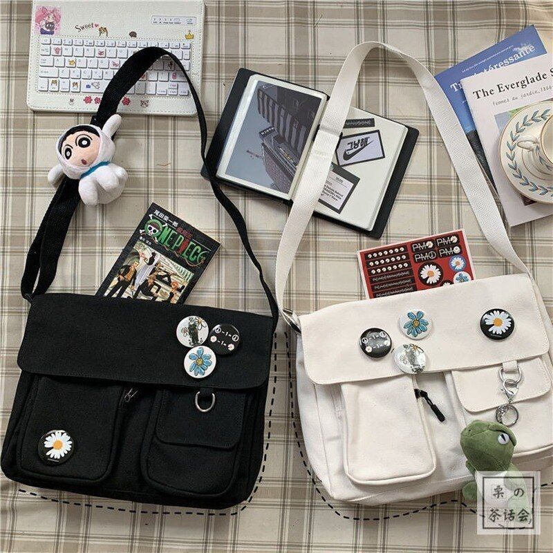 Student Messenger Large Shoulder Bag Multifunctional School Outdoor Traveling