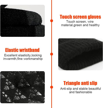 Heated Gloves Electric Rechargeable Battery Hand Warm Windproof Thermal Winter