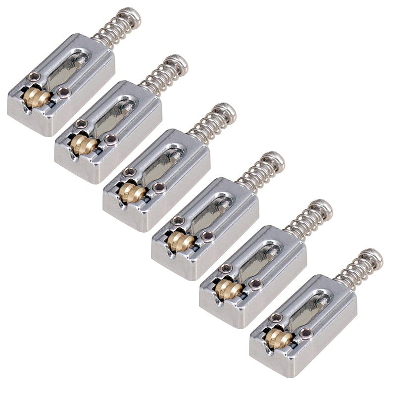 6Pack Upgrade Metal Roller Guitar Saddle Bridge String Saddles For E-Guitar G