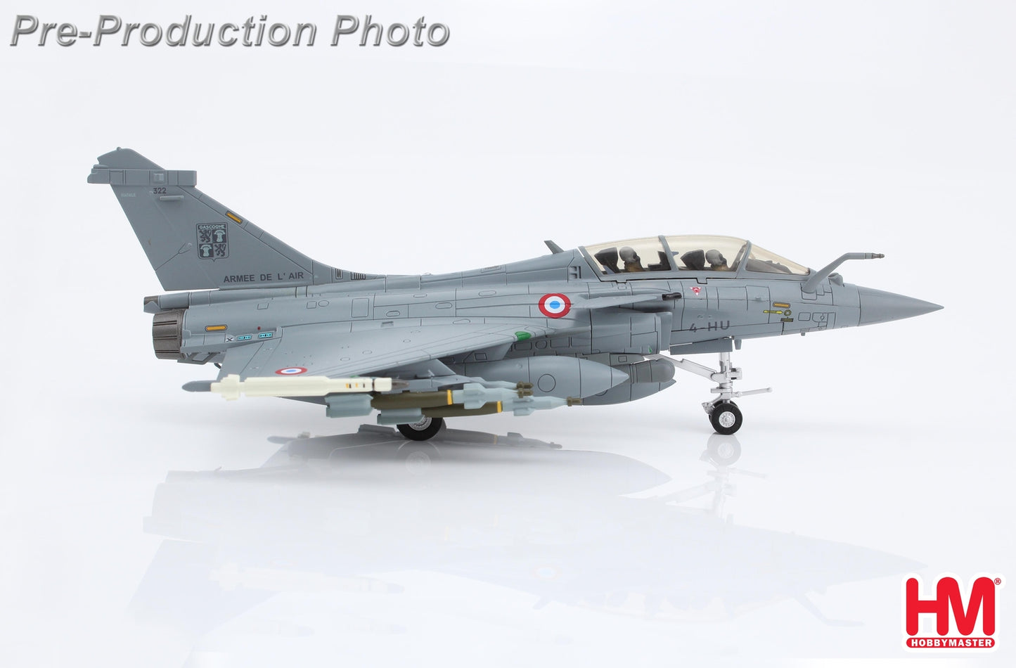 HM 1/72 French Rafale B Fighter Model Chammal Action Alloy Model