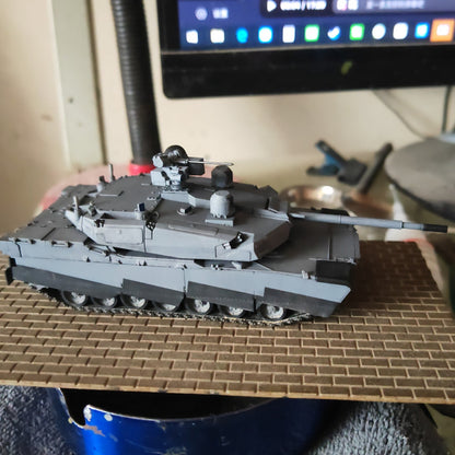 3D Printed 1/72 American Abrams X Tank Model Finished Product