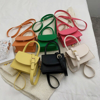Mini Leather Flap Crossbody Bag Summer Shoulder Crossbody Bag Handbag 15*11*6 CM