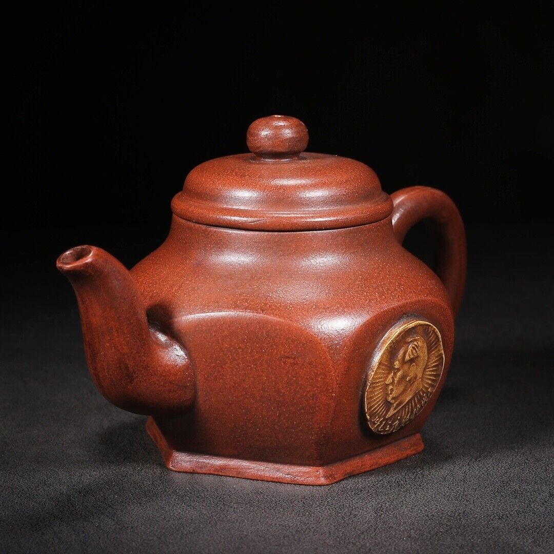 Chinese Yixing Zisha Clay Handmade Exquisite Teapot（四方 底款：汪寅仙）