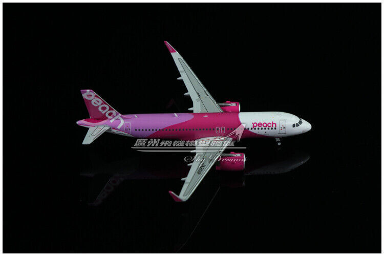 1:400 JC Wings Peach AIRBUS A320neo Passenger Airplane Diecast Aircraft Model