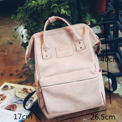 Synthetic Leather Backpack Shoulder Bag Laptop Schoolbags 40*26.5*17CM Polyester