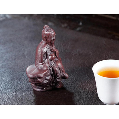 Purple Sands Tea Pet The Sage of Tea Tea Play Ornaments 9.5cm Tea Statue Decor