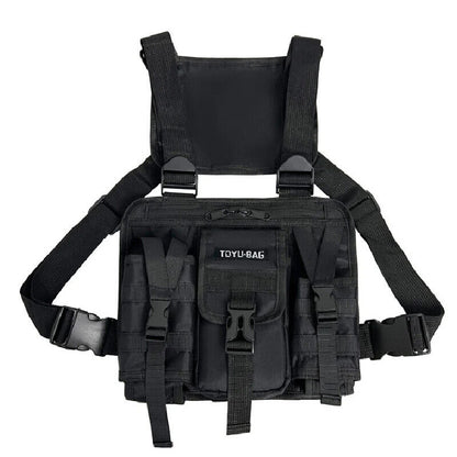 Men Chest Bags Unisex Tactical Vest Backpacks Sport Travel Chest Pack
