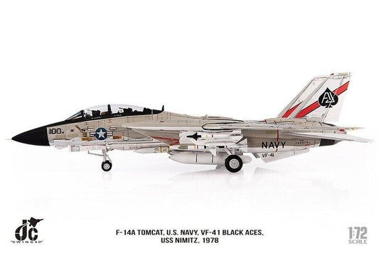 1:72 JC Wings Grumman F-14A Tomcat USN Nimitz 1978 Fighter Diecast Plane Model