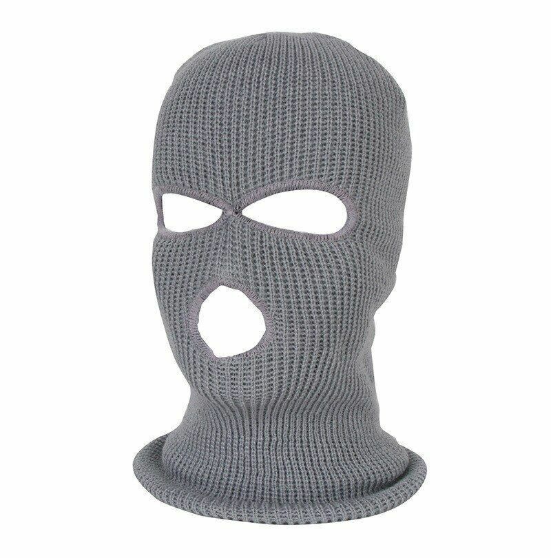 Knitted Face Mask Cover Winter Balaclava Full Face Outdoor Sports Balaclava Hat