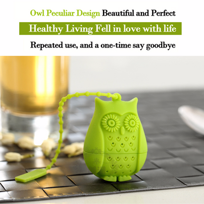 Tea Infuser Silicone Owl Shape Coffee & Tea Bags Tea Strainers Herb Spice Filter