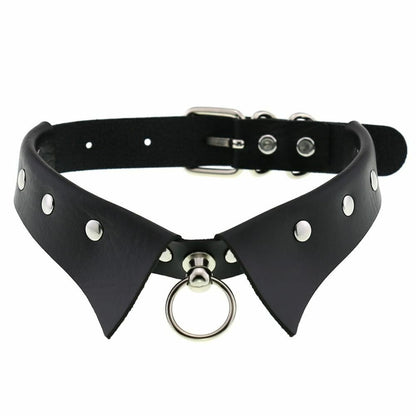 Women Men Chokers Steampunk Party Necklace Gothic Collar Pendants Leather 4x43cm
