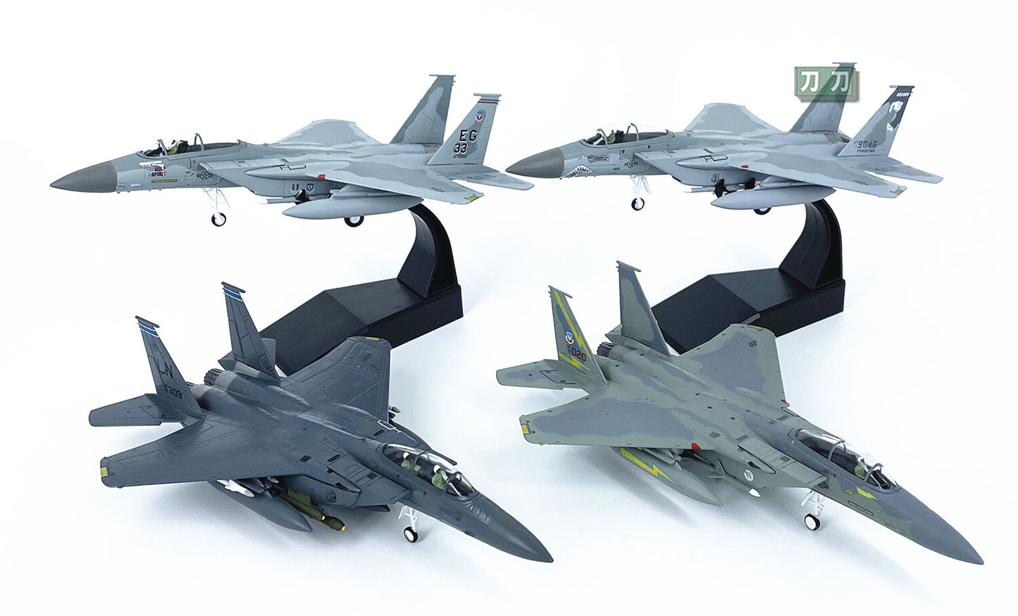 1:100 20CM AMER USA F-15 Fighter Plane Airplane Diecast Military Aircraft Model