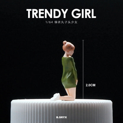 1/64 Figure Model Sexy Girl Model Boy Model City Street Mini Scene Doll