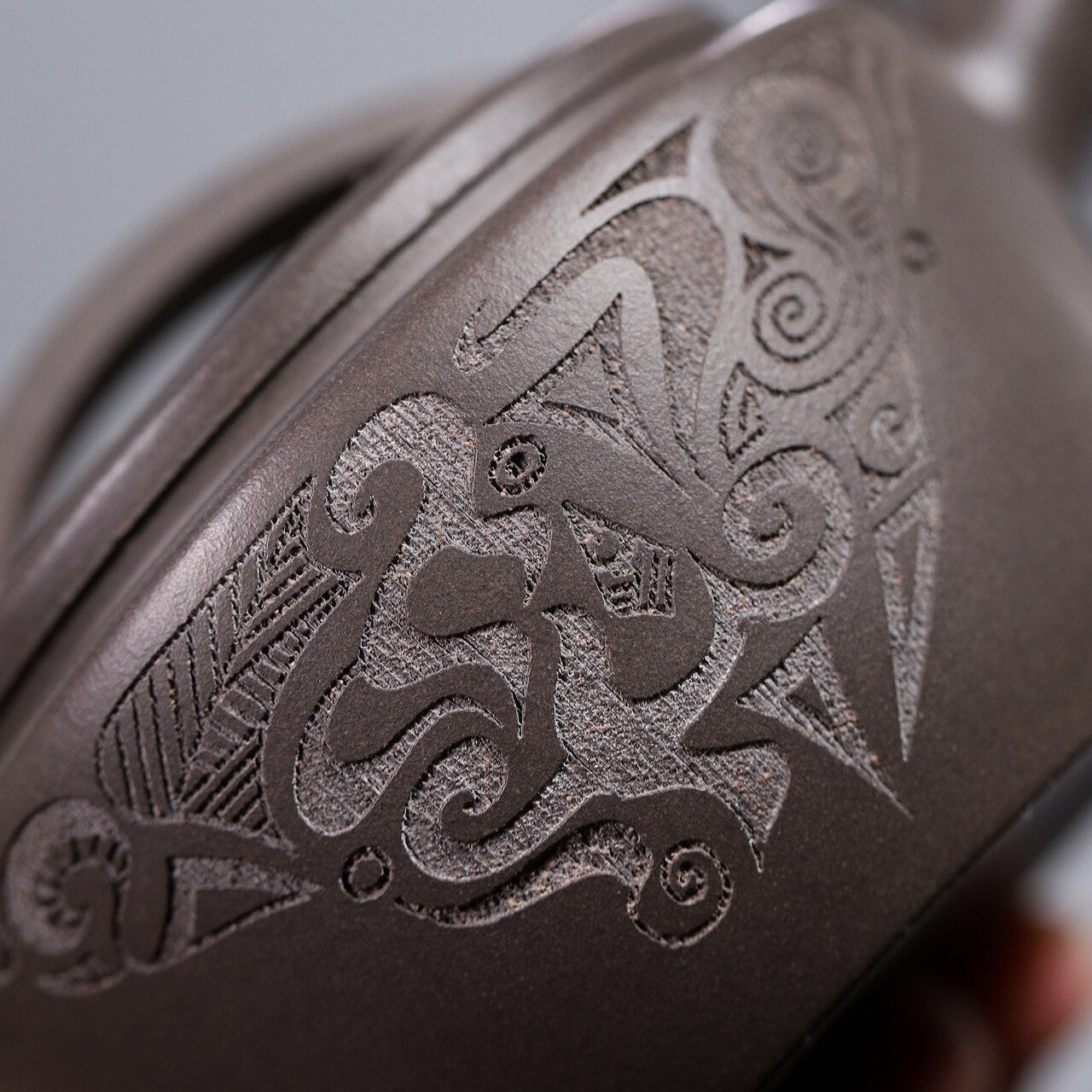 Hand Carved Yixing Zisha Tianqing Clay Tea Pot Marked Original Ore Master Pot