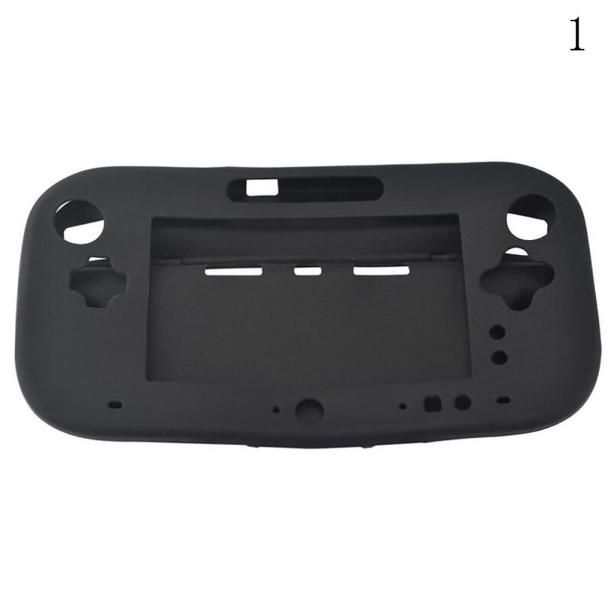Black Silicone Cover Case Protective For Wii U Gamepad Wireless Controller bv