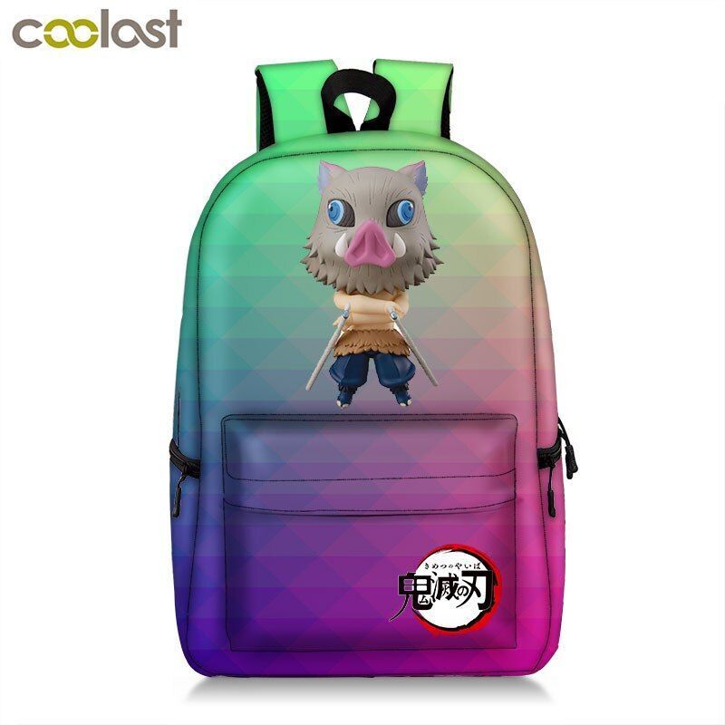 Backpack Waterproof Student School Bag Bookbag Cosplay Travel Fashion Red Purple