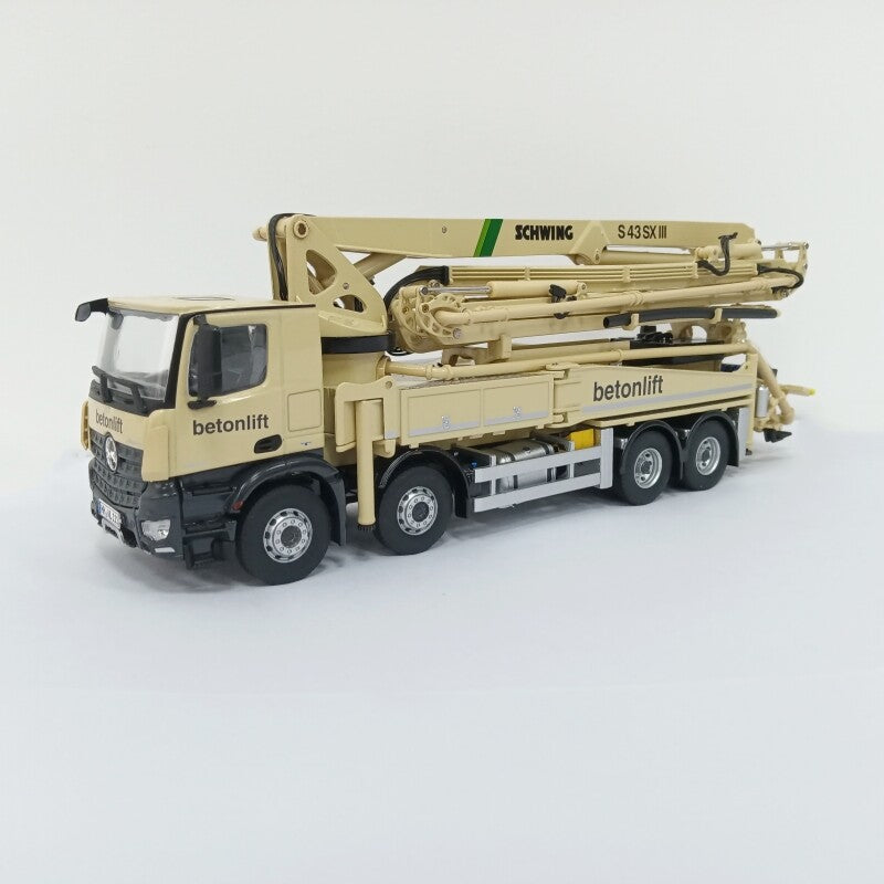 1:50 NZG S43 SX Concrete Pump Truck Betonlift Construction Machine Diecast Model