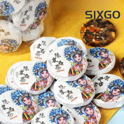 100g Chenpi White Tea Cake Shoumei Old White Tea Small Round Cake Tea