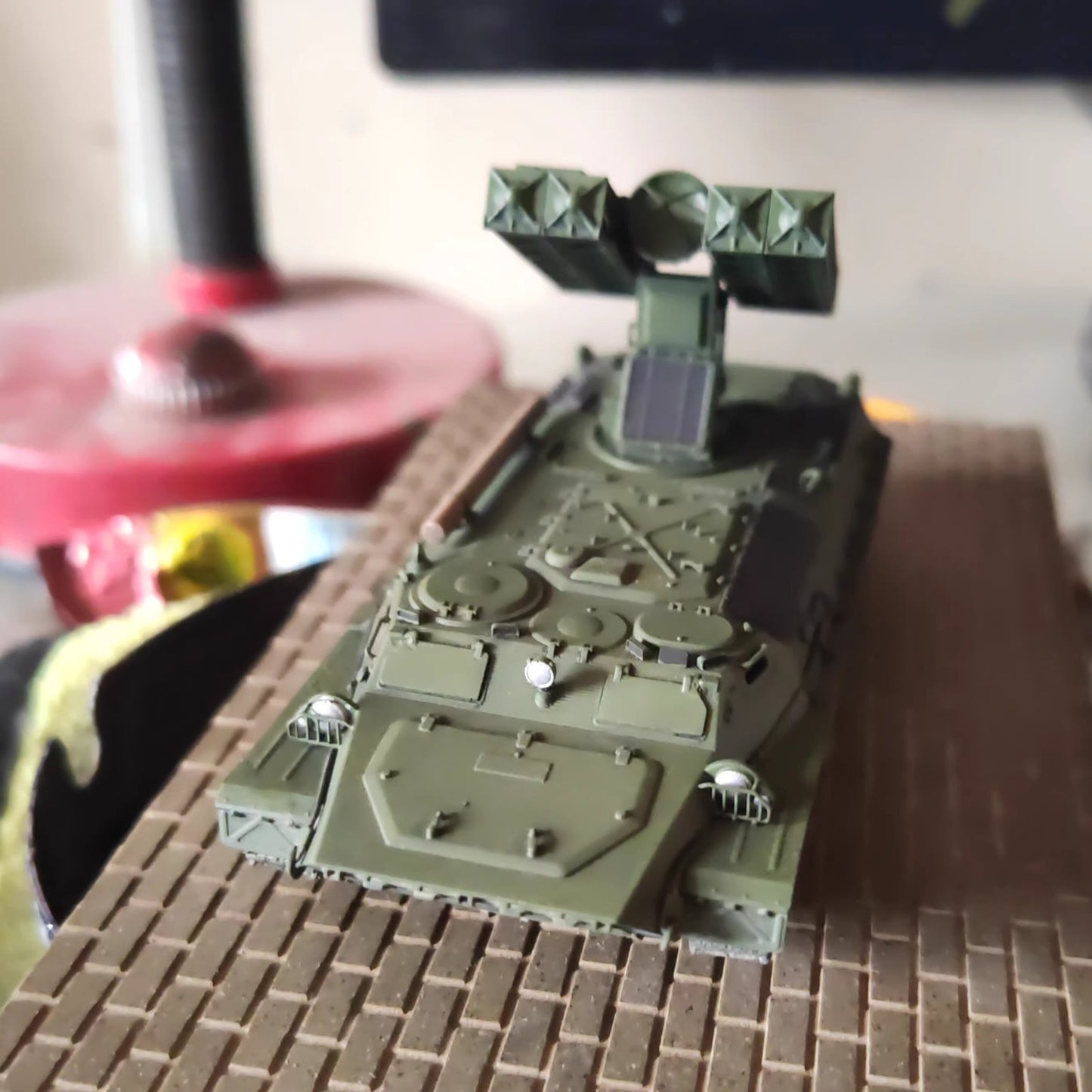 Homemade 1/72 Arrow 10 Air Defense Missile System Tank Finished Model Ornament