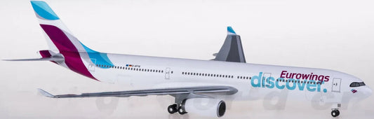 1:200 32CM Hogan Eurowings AIRBUS A330-300 Aircraft ABS Plastic Airplane Model