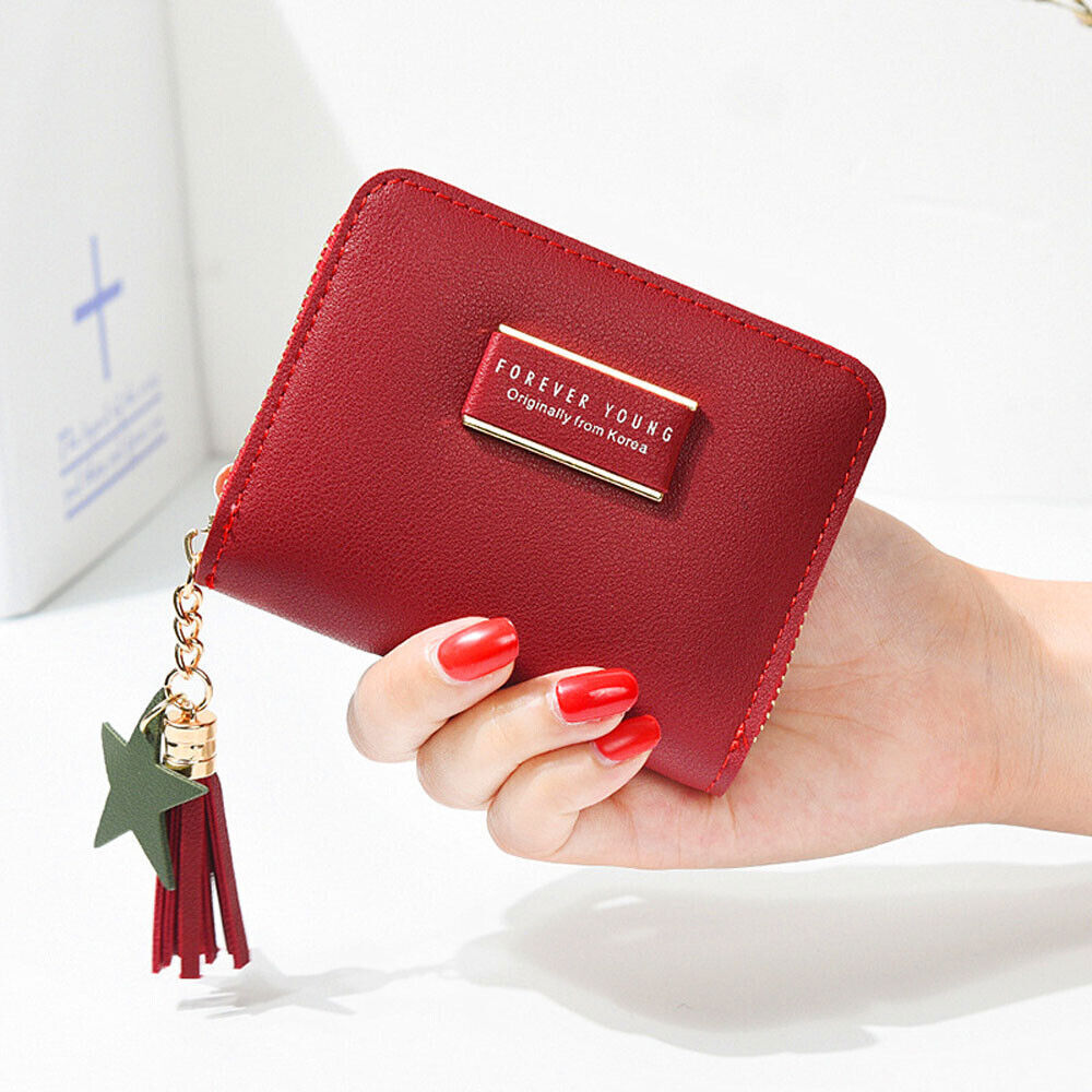Fashion Small Women Zipper Wallet Leather Coin Bag Credit Card Mini Purse Clutch