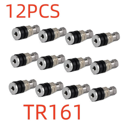 12 Valve Stems Bolt Durable Replacement Metal Rod Wheel Tire Valve Stems Bolt